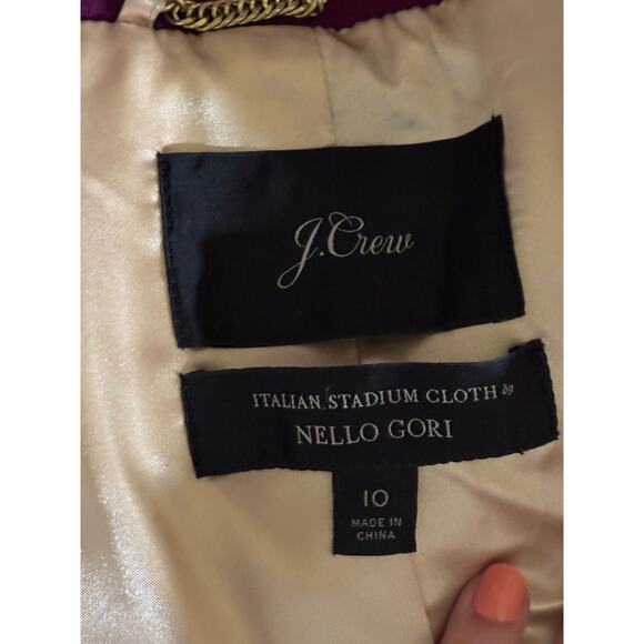 J. Crew New Cocoon Coat, magneta, minimalist, modern classic, statement coat - Picture 6 of 7